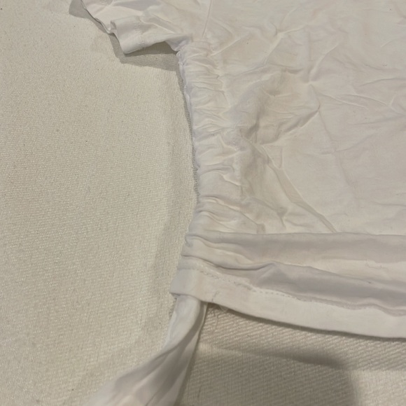 NWT Urban Outfitters Woman T-shirt with Adjustable Sides White XS-TP - Picture 4 of 10